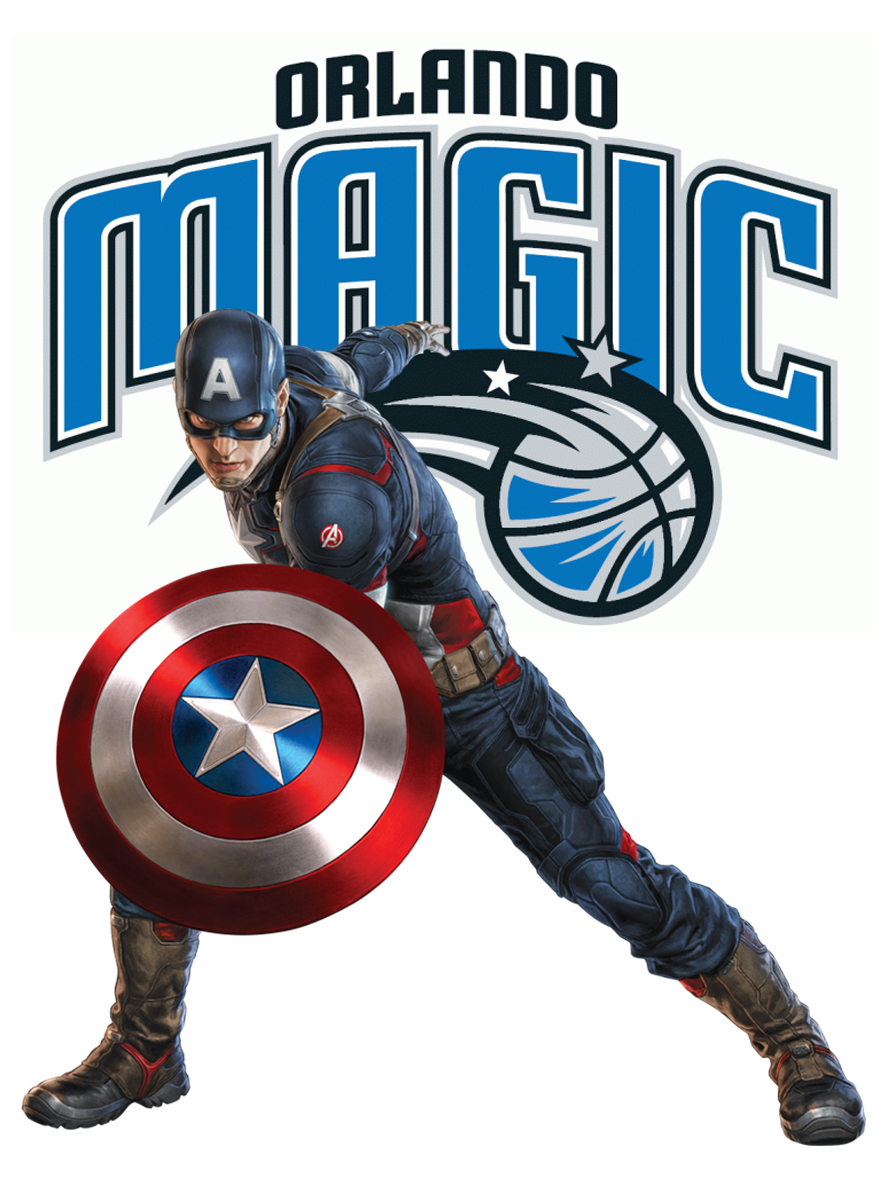 Orlando Magic Captain America Logo vinyl decal